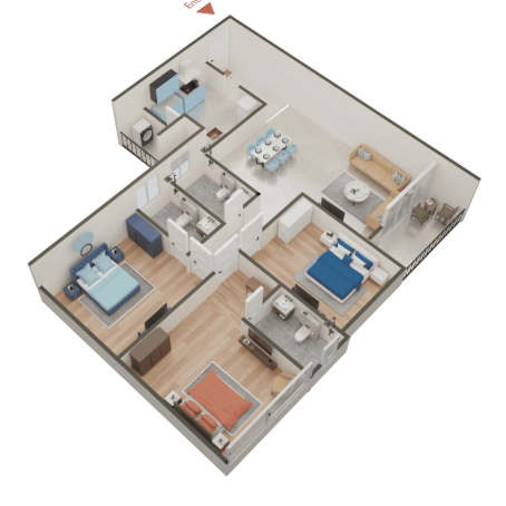 3 BHK Flats in Kandivali East
