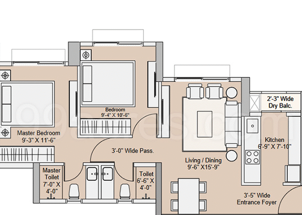 Sunteck Ultra World 2BHK